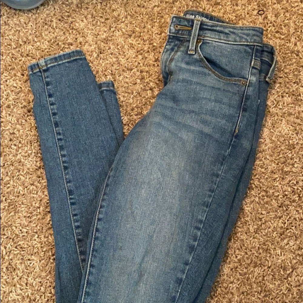 High waist skinny jeans